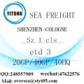 Shenzhen Port Sea Freight Shipping To Cologne